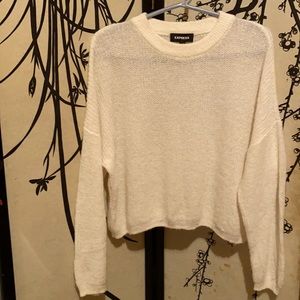 Express Women’s Swan 121 Alpaca Wool Blended Slouchy Sweater Pullover